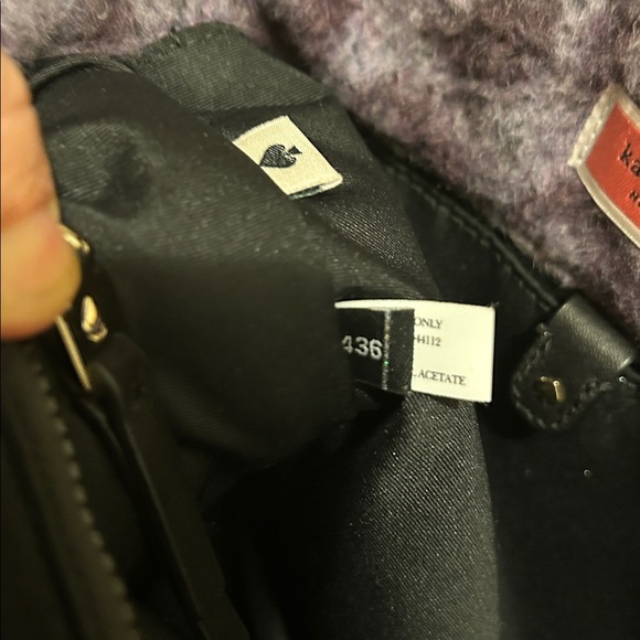 Kate Spade New York Morley Purple Leopard Furry Fleece Crossbody Tote NWOT - Picture 11 of 13